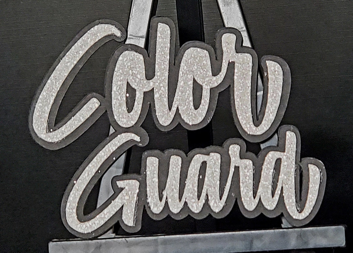 Color Guard Title for Scrapbook or Cards Die Cut - Etsy