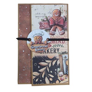 Gingerbread folio for baking memories, recipes, photos and more - One of a Kind
