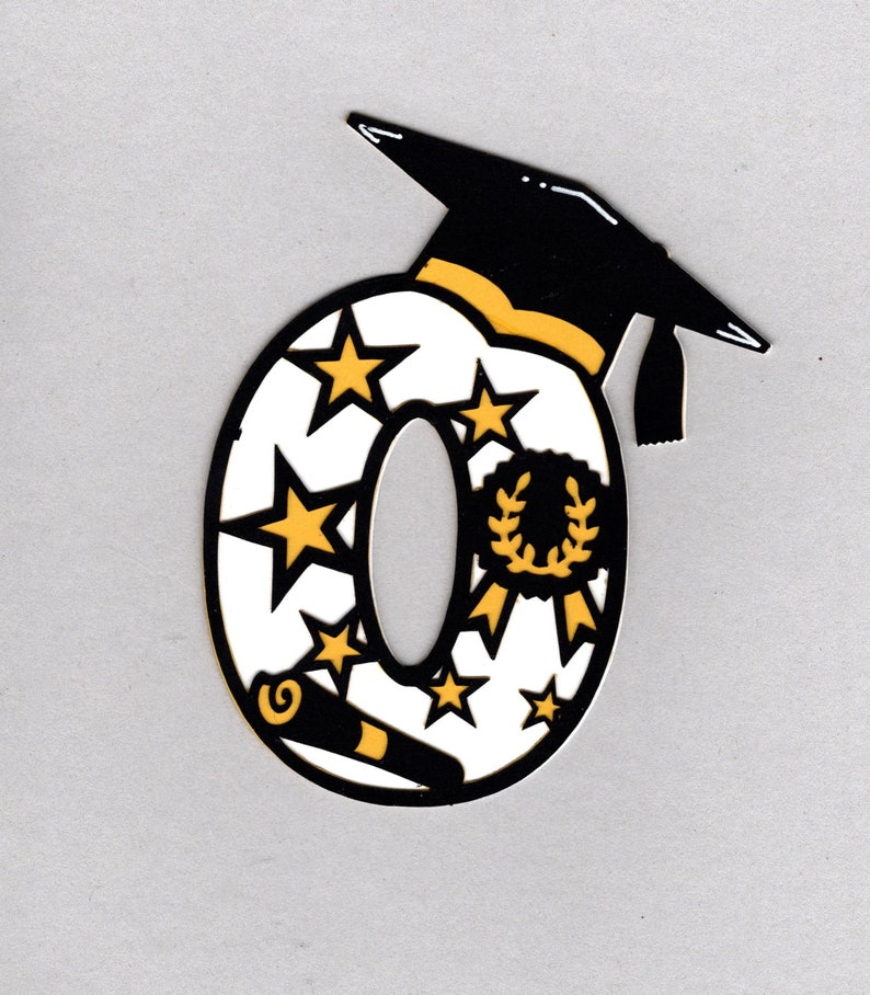Graduation Numbers Die Cut Paper Pieces Embellishments - Etsy