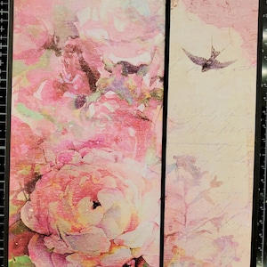 Cuaderno espiral con diseño floral rosa hecho a mano con cierre magnético