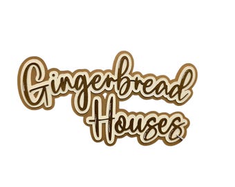 Gingerbread Houses die cut