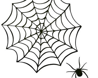 Spider Web die cut paper piecing for Halloween scrapbook layout