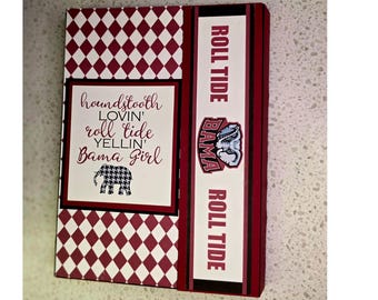 Alabama Roll Tide Spiral Notebook Folio