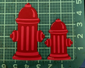 Fire Hydrant Die Cut - Scrapbook Paper Piece