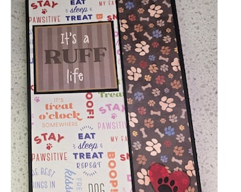 It's a Ruff Life dog themed Spiral Notebook Folio - One of a Kind