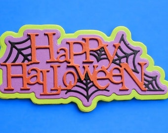 Happy Halloween simple Title for Scrapbook layout
