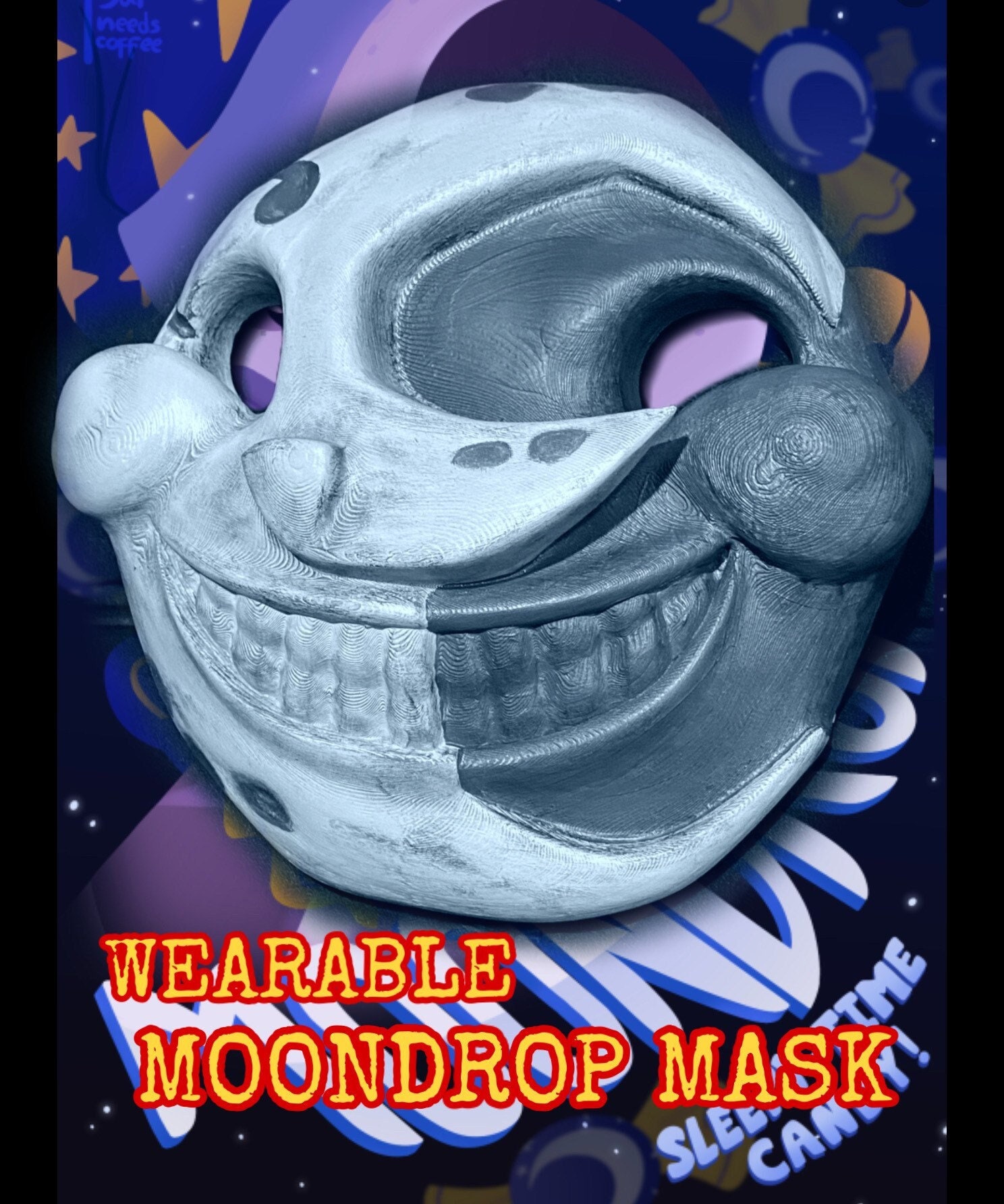 I made a Sundrop FNAF halloween mask DIY (Tutorial) 