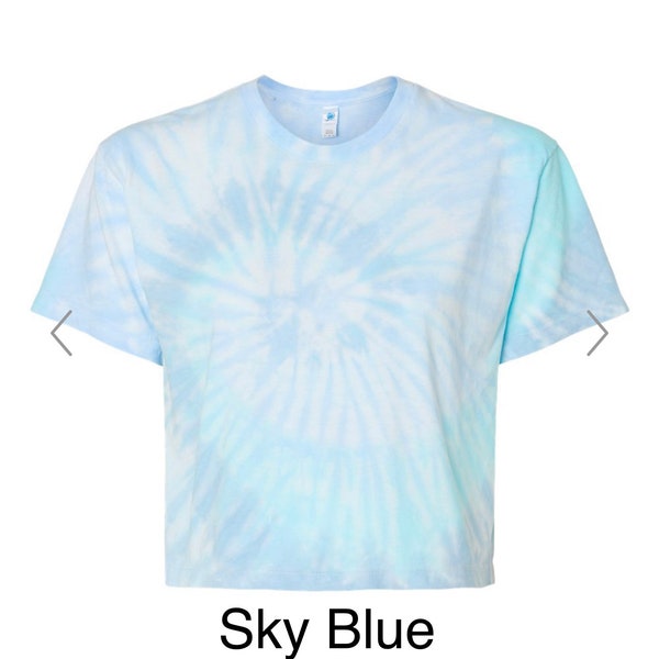 crop top tie dye shirt