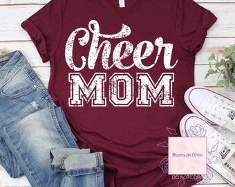 Cheer Mom T shirt - cheerleading - sports mom, Mother’s Day t shirt, sports mom shirt