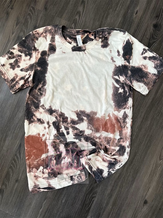 wholesale - Cowhide bleached blank shirt - bleached tee - sublimation Tshirt - blank shirt - womens bleached shirt - bleached shirt