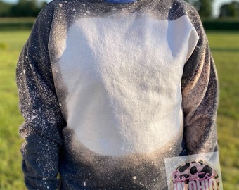 Wholesale - blank bleached crewneck sweatshirt
