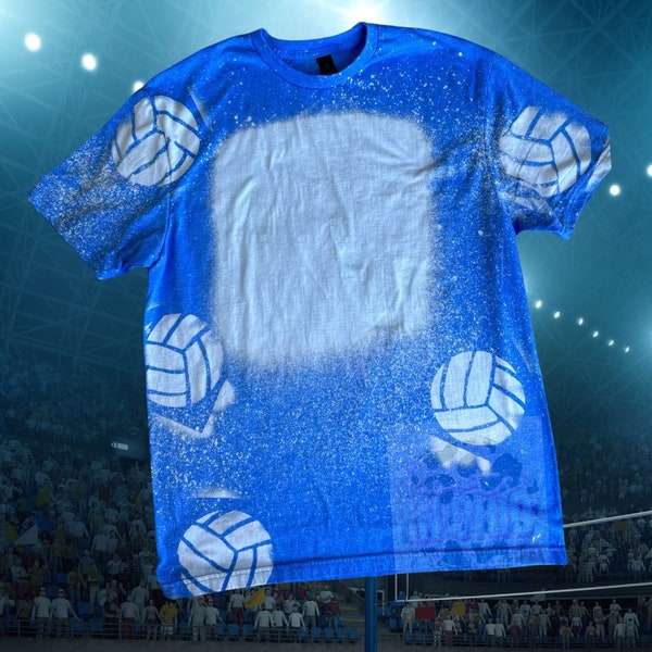 Wholesale bleached blank - volleyball shirt - sublimation ready - sports shirt