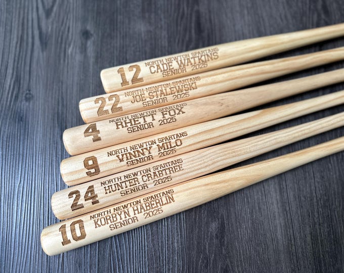 Personalized baseball bat - softball bat - coaches gift - end of season gift - engraved bat - team gift - mvp trophy- players bat - trophy