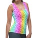 Neon Rainbow Leopard Tank Top | Rave Top | Rave Wear | Neon Rave Outfit ...