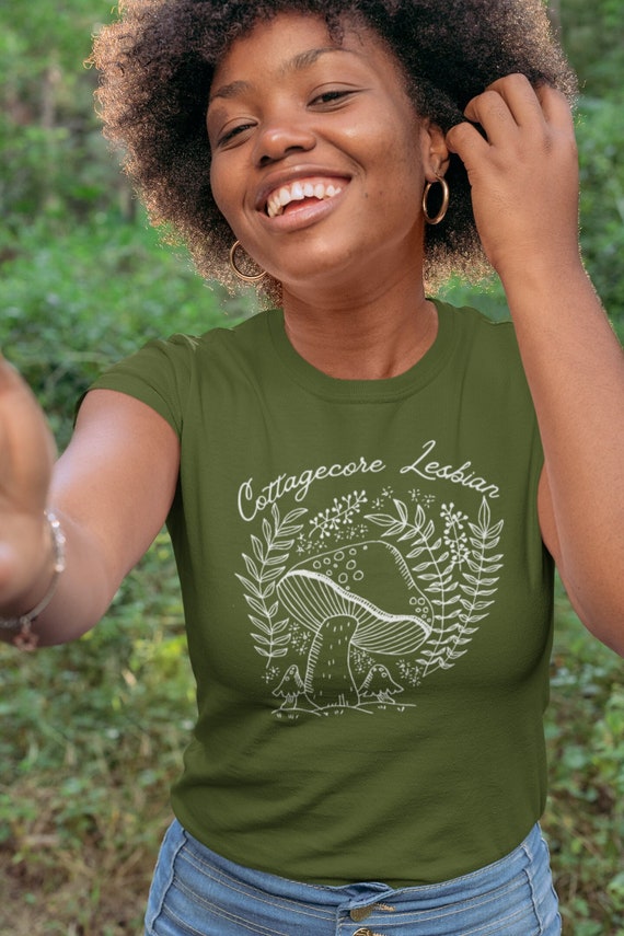 Cottagecore Lesbian Tshirt | Lesbian Pride Shirt