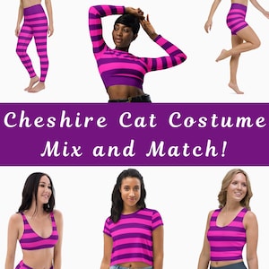 Grinsekatze-kostym Rave | Cheshire Cat Halloween-kostym | Beyond Wonderland-kostym bild 2