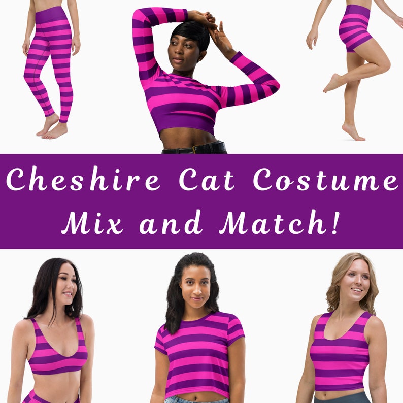 Grinsekatze-kostym Rave | Cheshire Cat Halloween-kostym | Beyond Wonderland-kostym bild 2