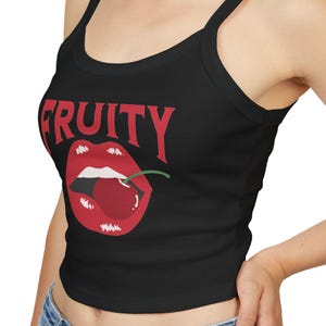 Fruity Tank Top Retro Vintage Pride Shirt Fruity Crop Top  Funny Pride Month Shirt Retro Cherry Feeling Fruity Love Wins LGBT Rainbow Shirt