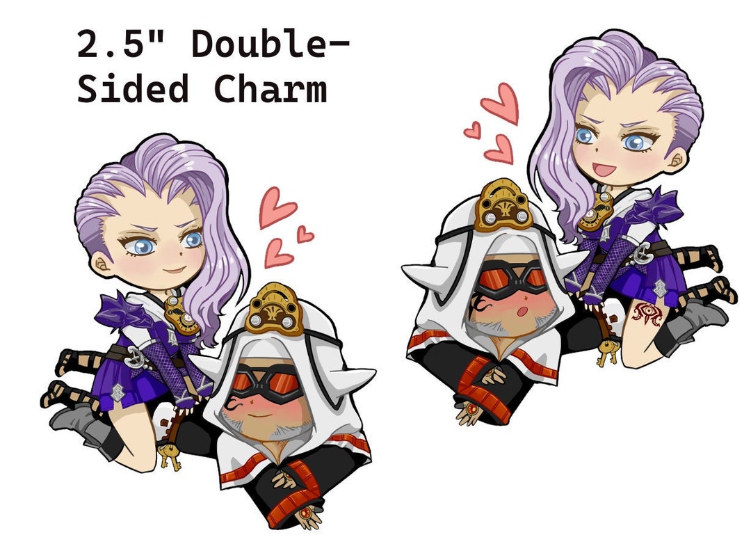 FF14 / FFXIV Moenbryda and Urianger 2.5 Inch Acrylic Charm / Keychain -  Etsy Canada
