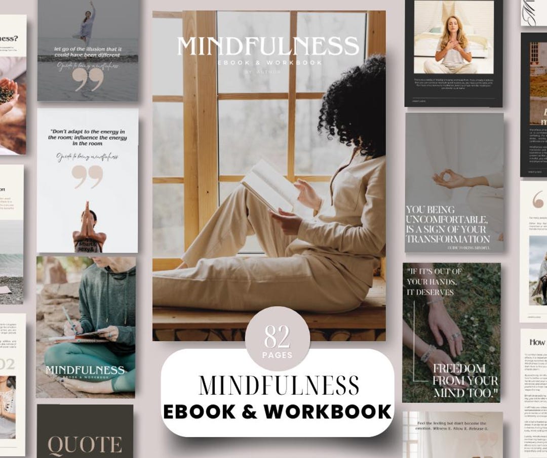 Mindfulness Content Kit for Wellness Coaches | MRR Canva Bundle Ebook ...