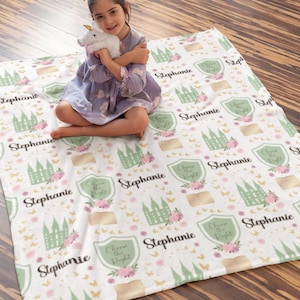 Custom LDS Baptism Blanket Velveteen Plush "My Baptism Blanket" CTR Gift for Girl Room Decor Baptism Gift for Girls Choose the Right Primary