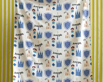 Custom LDS Baptism Blanket Velveteen Plush My Baptism Blanket CTR Gift for Boy&#39;s Room Decor Baptism Gift for Boys Choose the Right Primary