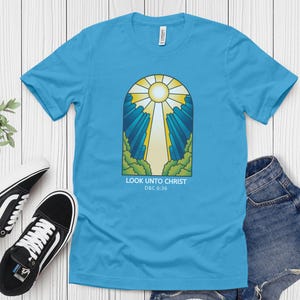 Young Men 2025 Look Unto Christ Youth Theme Shirt Look Unto Christ Camp Shirt LDS Youth Theme Look Unto Christ Gift Young Men Camp Leaders