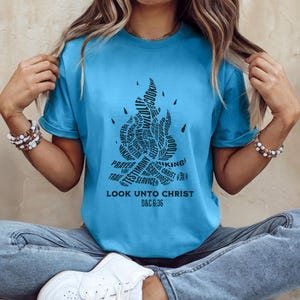2025 Look Unto Christ Youth Theme Shirt Look Unto Christ Camp Shirt LDS Youth Theme Look Unto Christ Gift Young Women Girls Camp Leaders