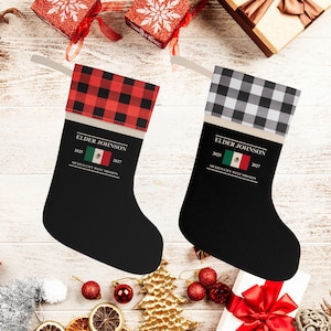 Custom LDS Missionary Christmas Stocking Personalized Holiday Gift for Elders & Sisters LDS Christmas Decor Missionary Family Gift