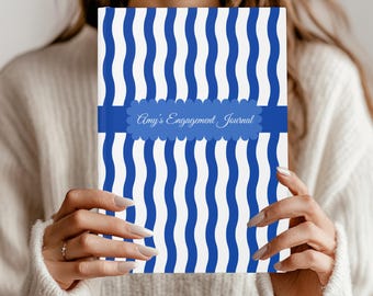 Diario de compromiso personalizado, regalo para novia, coqueta, boda, planificador de boda personalizado, diario para futura esposa, cuaderno de compromiso para futura novia