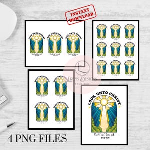 2025 LDS Jugend Thema Aufkleber PDF PNG Komm zu Christ Emblem Herunterladbare Datei für Aufkleber, Kunsthandwerk und Geschenke 2025 Jugend Thema Aufkleber
