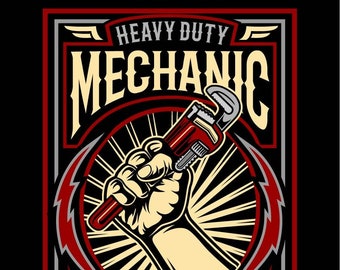 Heavy duty mechanic svg, Mechanic svg, Car mechanic svg, handyman svg,Funny mechanic svg, Garage png svg, mechanic gift svg file