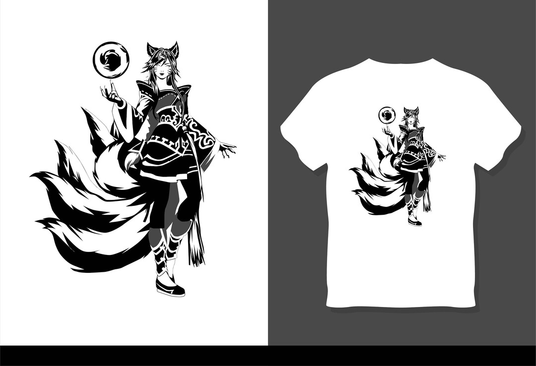 League of Legends Ahri Svg League of Legends Ahri Clip - Etsy