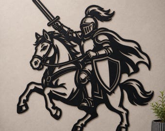 Knight SVG | Medieval Knight Silhouette | Knight Helmet SVG | Warrior Knight SVG | Armor Knight Svg | Cricut Fantasy Cut File
