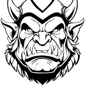Orc Svg, Orc Race Svg, Wow svg png eps jpeg