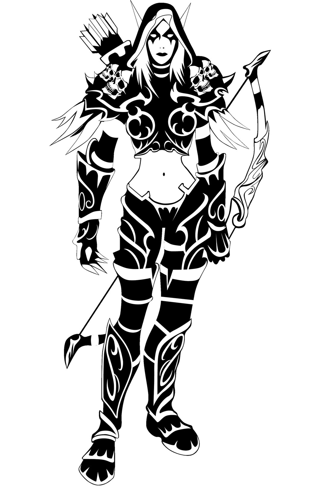 Sylvanas Windrunner Svg, Sylvanas Windrunner Clipart, World of Warcraft