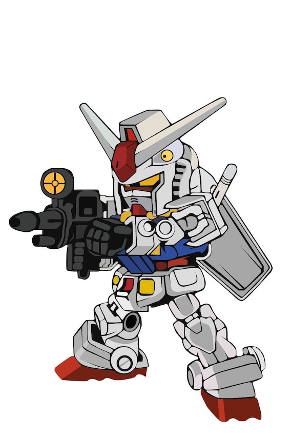 Gundam Svg Gundam Chibi Svg Gundam Model Anime Svg Robot Etsy UK