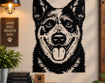 Australian Cattle Dog SVG | Blue Heeler SVg | Red Heeler SVG | Australian Cattle Dog Silhouette | Dog Breed SVG | Cricut Dog Cut File