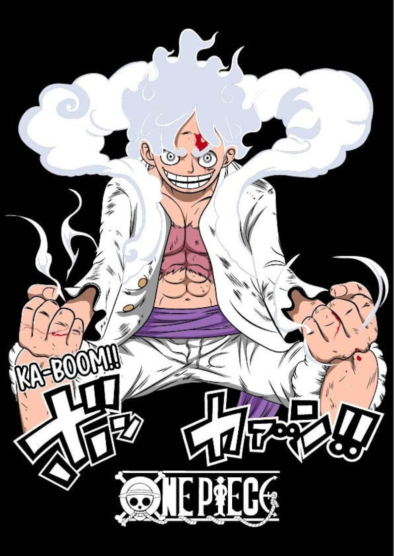 Luffy 5th Gear One Piece Svg Luffy Svg Anime Svg Monkey D - Etsy Denmark