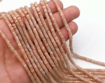 Oregon Rondelle Shape Sunstone Beads, Sunstone for Bracelet Necklace Jewelry