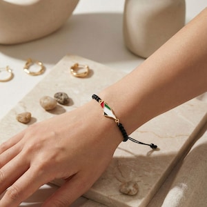 Handcrafted Adjustable Palestine Map Bracelet, Support Palestine