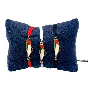 Free Palestine Map Rope Bracelet, Palestinian Bracelet, Palestine Gift, Support Palestine, Handcrafted Bracelet