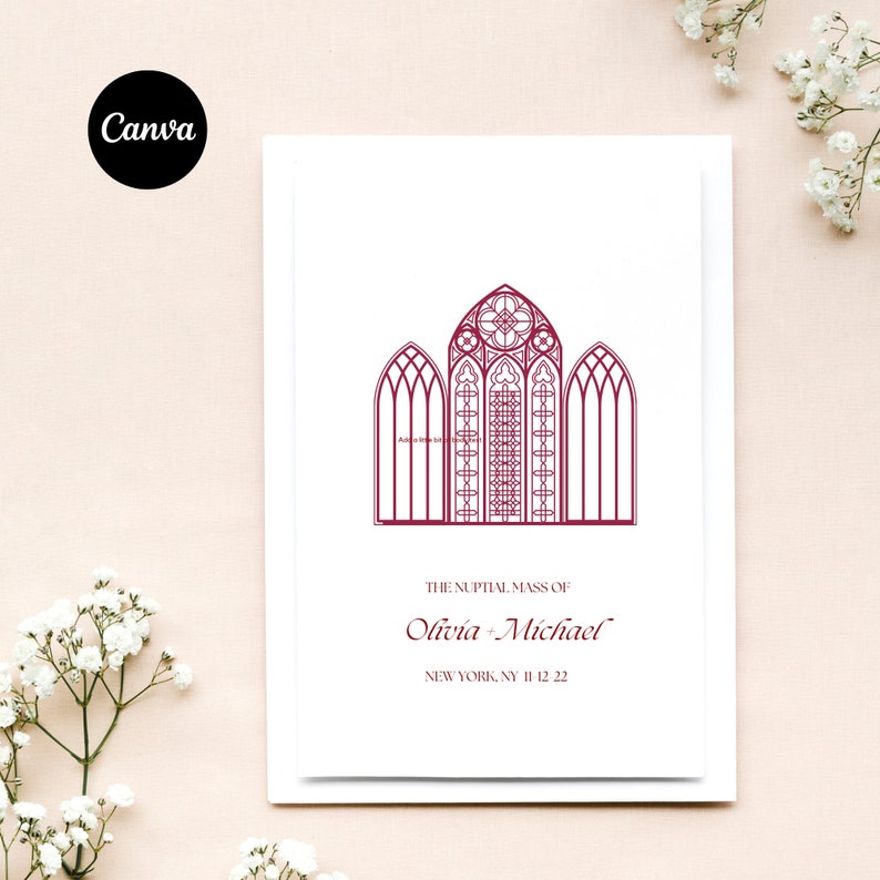 Catholic Wedding Mass Program Booklet Digital File Etsy