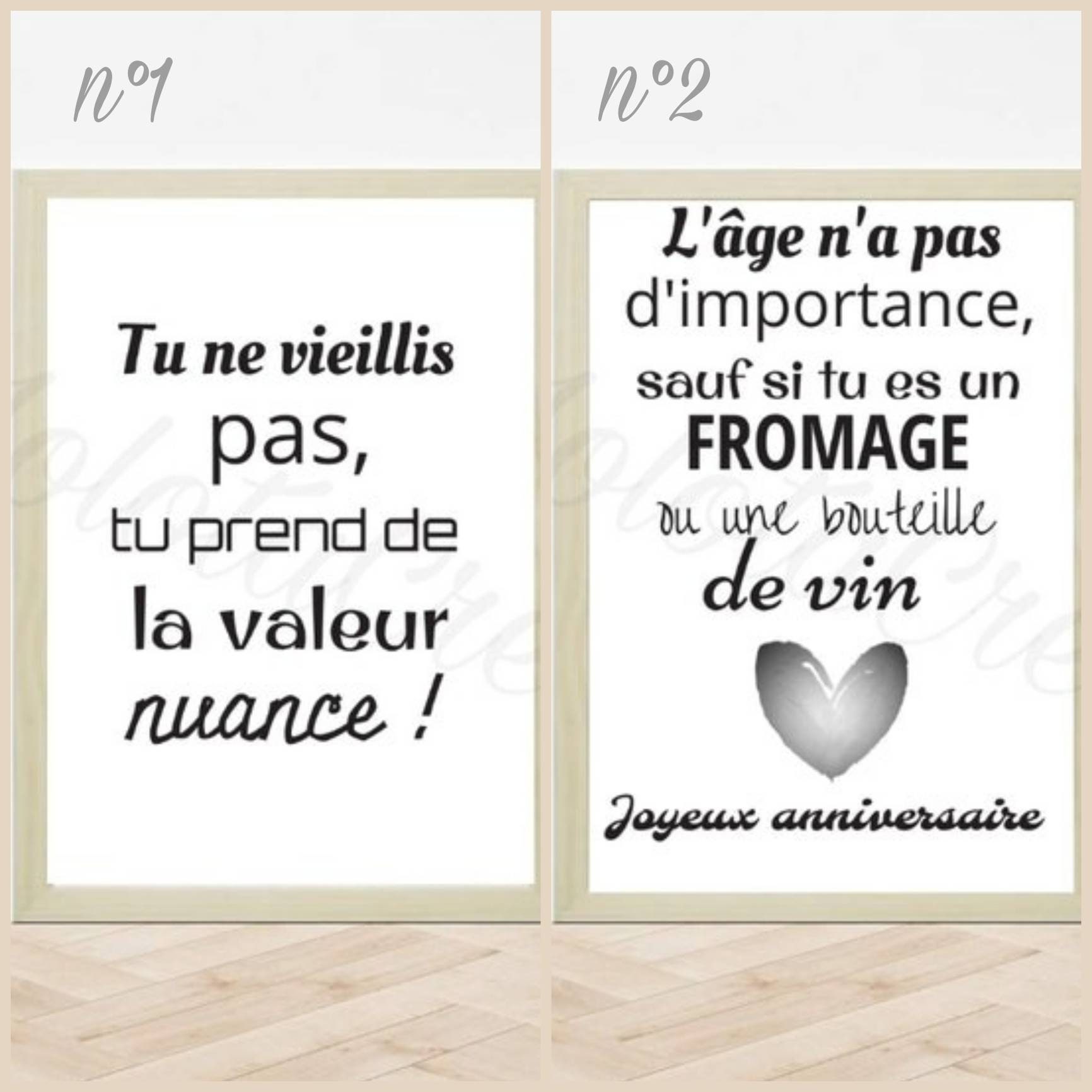 Affiche Cadre Humoristique Anniversaire