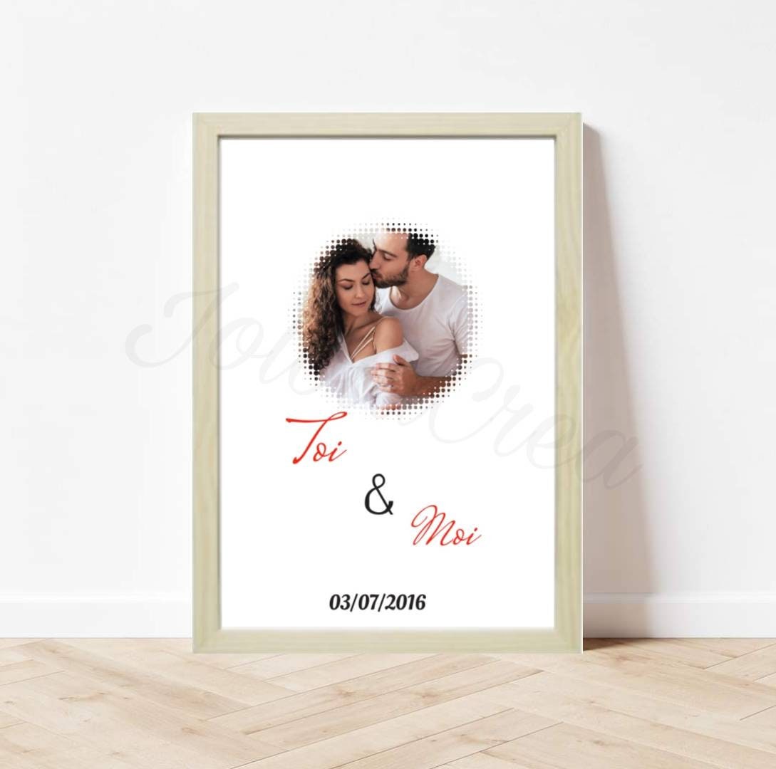 Affiche Cadre Couple Personnalisé