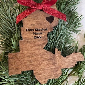 4.5" Missionary Christmas ornament! Make a special spot for your Elder or Sister Missionary on your Christmas tree!