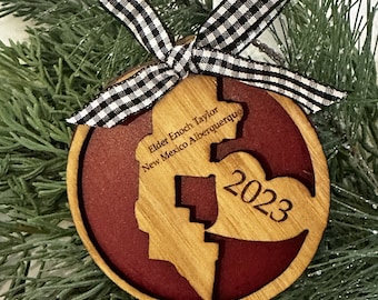 Missionary Christmas ornament! Make a special spot for your Elder or Sister Missionary on your Christmas tree!