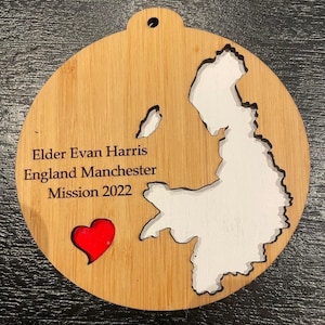 Missionary Christmas ornament! Make a special spot for your Elder or Sister Missionary on your Christmas tree!