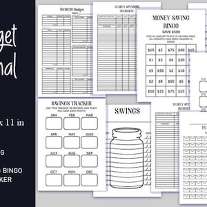 Budget Journal | finance | financial planner | budget | digital planner | printable planner | printables | goodnotes | savings | journal