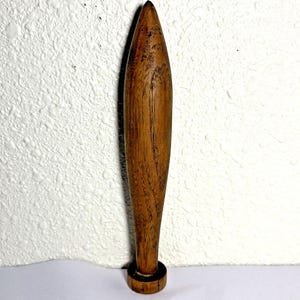 Antique 8 Wooden Textile Tool Bobbin Spool